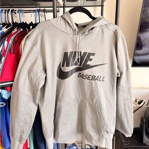 Nike Gray Baseball Hoodie for Men